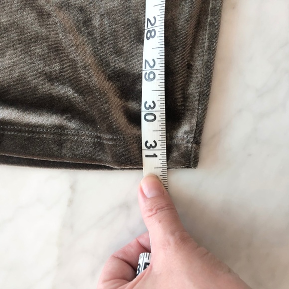 Meek Warm Gray Velvet Mini Dress - Size S - Picture 6 of 10